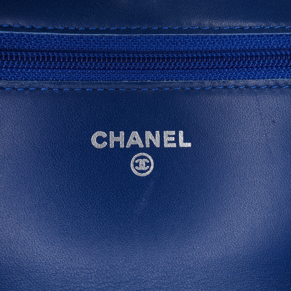 Pre-Loved Chanel Reissue 2.55 Quilted Jersey Wallet On Chain - Picture 5 of 10